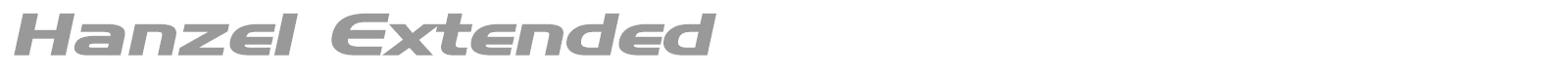 Hanzel Extended font preview